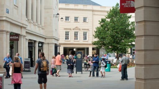 Essential businesses open in Bath city centre