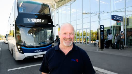 Record number of passengers using Bristol Airport bus services