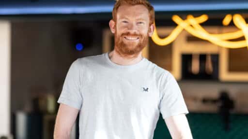 Mike Borne, Head of Operations at Interaction, grey T-shirt