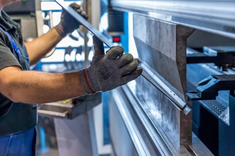 A man working in a factory