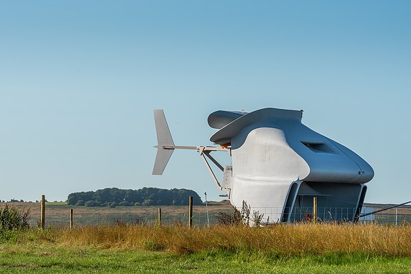 Seamach Energy UK prototype wind turbine, at the Science and Innovation Park (SIP). Seamach Energy is a UK based engineering firm specialising in renewable energy. Photographed 16th August 2024